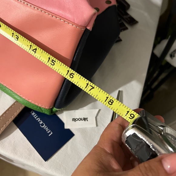 Chic Multicolor Leather Shoulder Bag - Picture 4 of 11